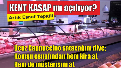 KARABATI'NIN KASAP DÜKKANI AÇACAĞIM ÇIKIŞINA, ESNAFTAN TEPKİ