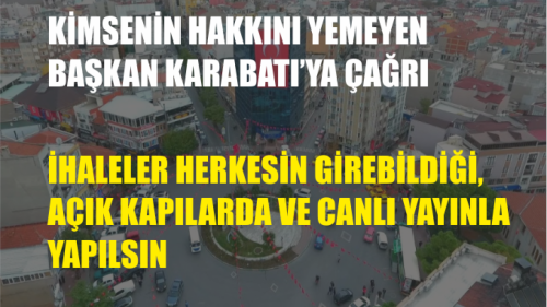İHALELER CANLI YAYINLA YAPILSIN